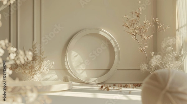 Obraz mockup frame in home interior