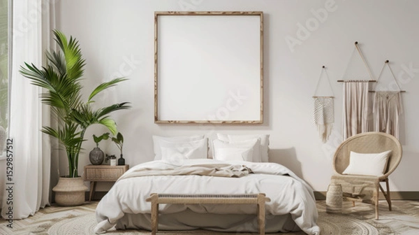 Obraz mockup frame in home interior