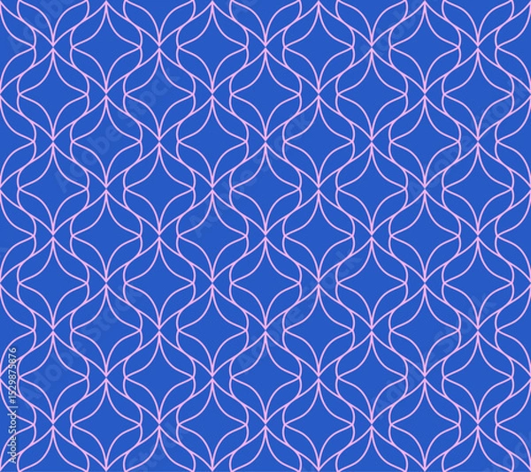 Obraz Seamless art deco abstract pattern. Geometric modern background. Vector illustration.