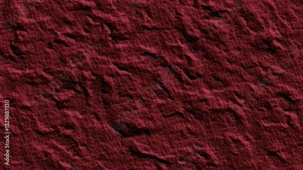 Fototapeta Rich dark red textured surface with rough organic patterns and subtle shadowy details