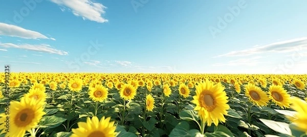 Obraz Golden Dreams Stretching Toward Endless Blue Skies
