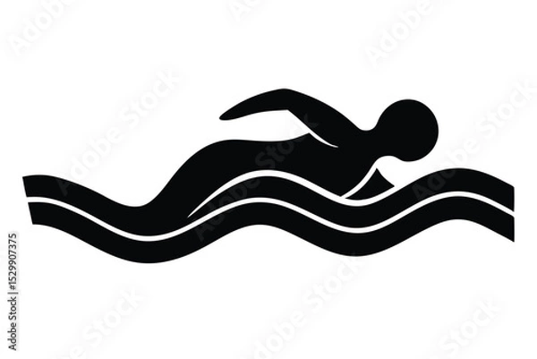 Obraz swimming vector icon