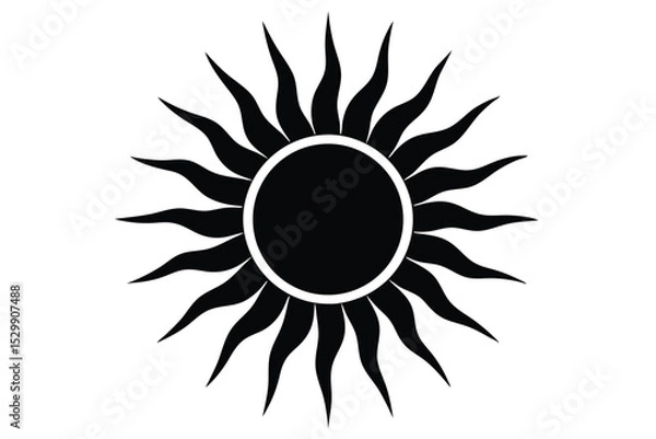 Obraz sun vector icon