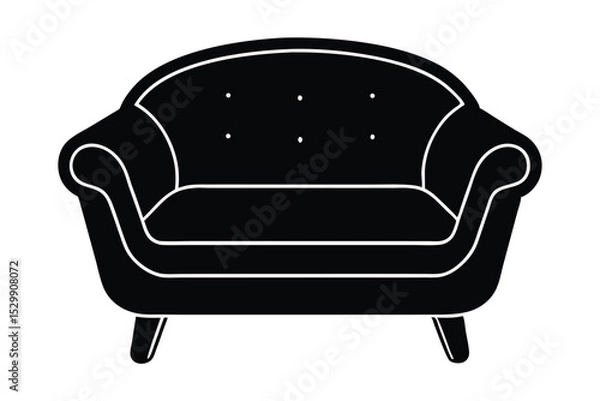 Obraz sofa isolated on white background