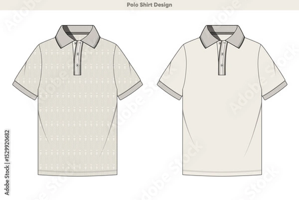 Obraz Polo Shirt Vector illustrations 