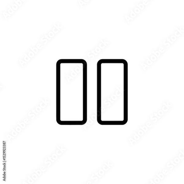 Fototapeta Gaming Development Icons in Minimalist Style  