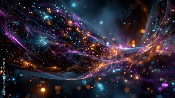 Fototapeta Spot lights on transparent background. Vector light effect.
