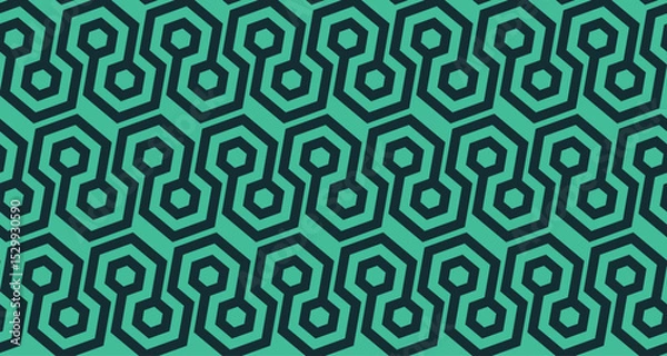 Fototapeta Abstract Hexagonal Network Seamless Pattern -vector eps8