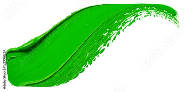 Obraz vibrant colorful watercolor brush stroke with textured edges on a clean white background canvas art.