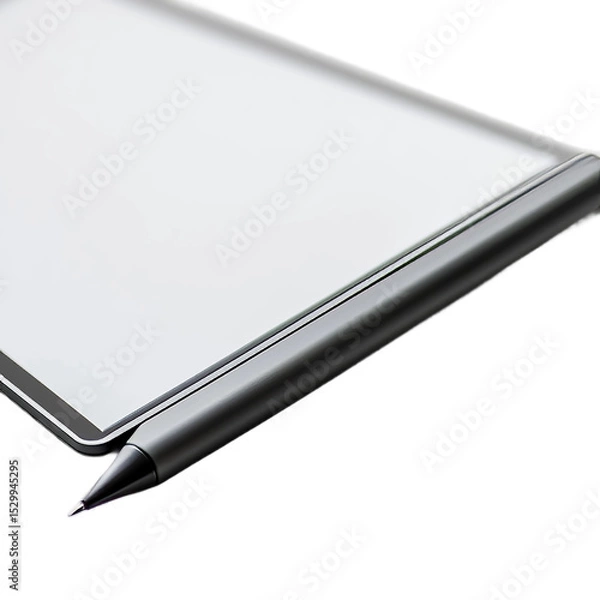 Fototapeta notebook and pen isolated