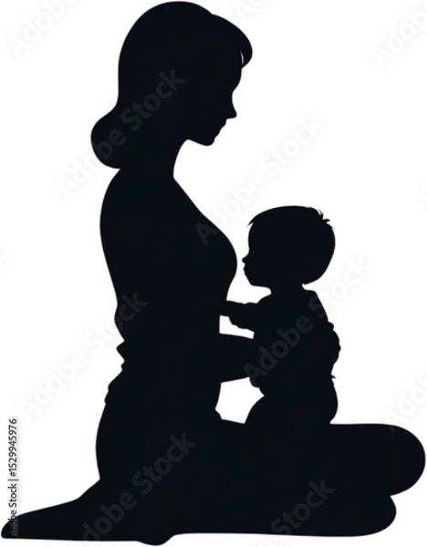 Obraz 엄마,육아,아기,베이비,꼬마,어린이,유치원,아들,자녀,부모,사람,가족,아이콘,픽토그램,실루엣,배너,로고