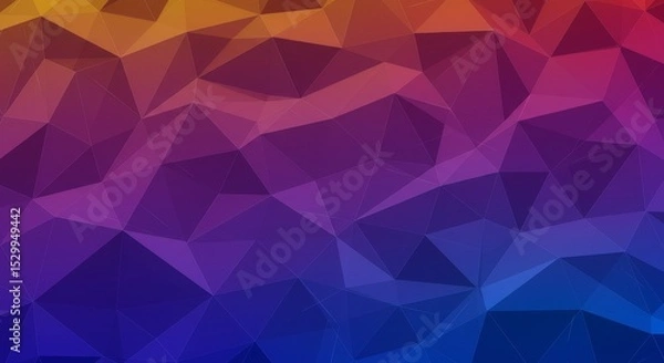 Fototapeta Abstract Geometric Polygon Background Illustration with Triangle Pattern