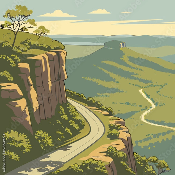 Obraz landscape with road
