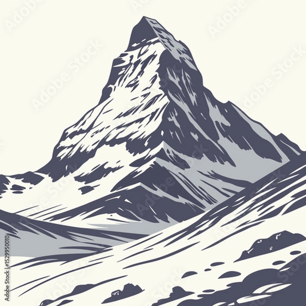 Fototapeta mountain landscape vector