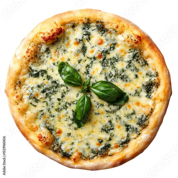 Obraz pizza on a white background