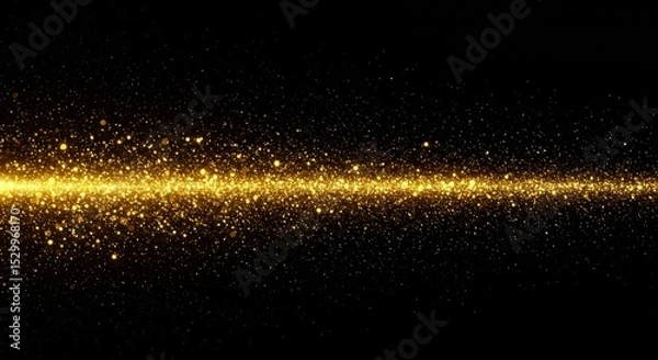 Fototapeta Abstract Gold Glitter Background with Sparkle and Light Effect