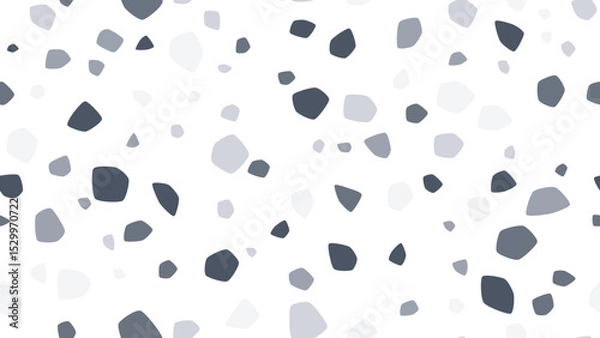 Fototapeta Modern seamless terrazzo vector pattern with organic shapes in neutral earth tones. Perfect for textiles, wallpaper, packaging & digital design projects.