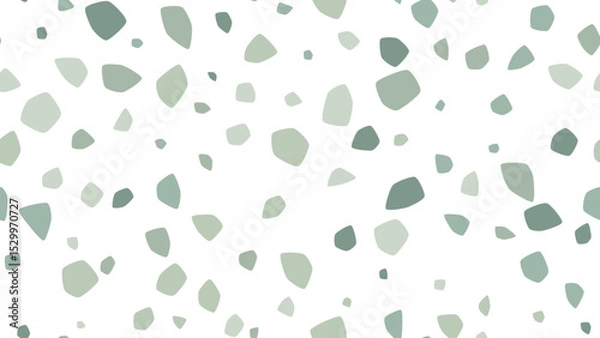 Fototapeta Modern seamless terrazzo vector pattern with organic shapes in neutral earth tones. Perfect for textiles, wallpaper, packaging & digital design projects.