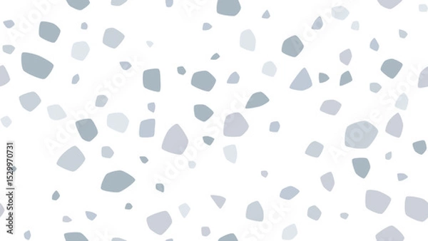 Fototapeta Modern seamless terrazzo vector pattern with organic shapes in neutral earth tones. Perfect for textiles, wallpaper, packaging & digital design projects.