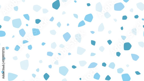 Fototapeta Modern seamless terrazzo vector pattern with organic shapes in neutral earth tones. Perfect for textiles, wallpaper, packaging & digital design projects.