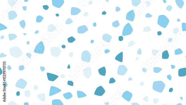 Fototapeta Modern seamless terrazzo vector pattern with organic shapes in neutral earth tones. Perfect for textiles, wallpaper, packaging & digital design projects.