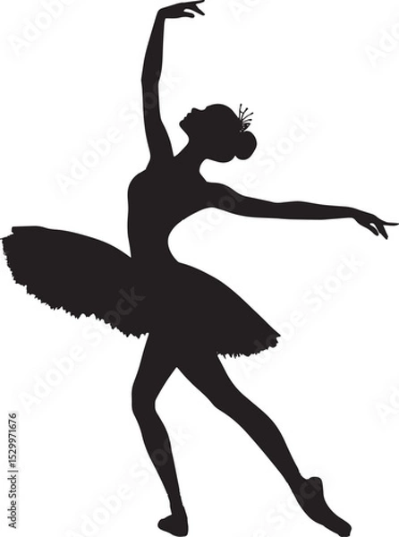 Obraz silhouette of a ballet dancer