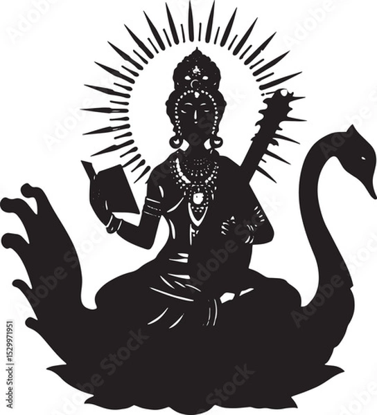 Obraz vector illustration of indian god