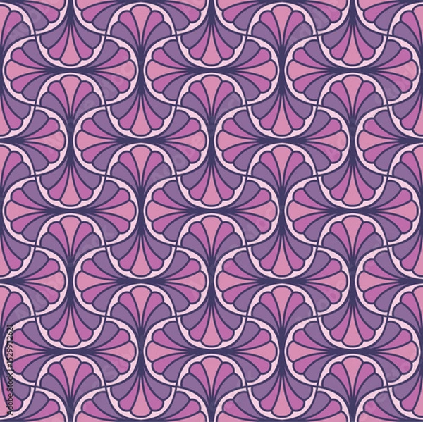 Obraz Modern cute art deco seamless pattern. Trendy abstract texture. Vector geometric background.