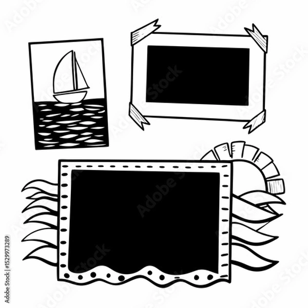 Fototapeta photo frame vector illustration