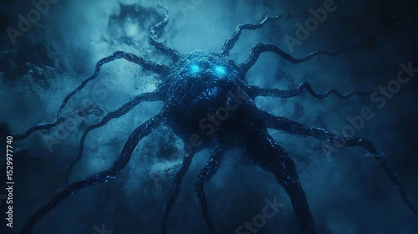 Obraz Dark Fantasy Monster Digital Art