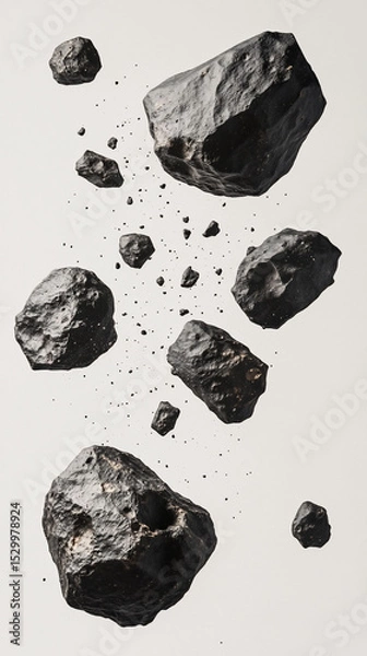 Obraz Dark Grey Rocks Abstract Texture Background