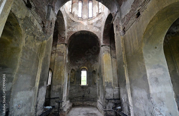 Obraz The Kurmukhi Church in Qakh, Azerbaijan is a Georgian church built in the 12th century. It was rebuilt in 1890.