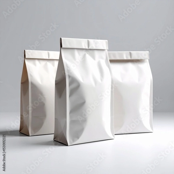 Obraz white plastic bag packaging (primary packaging) 2