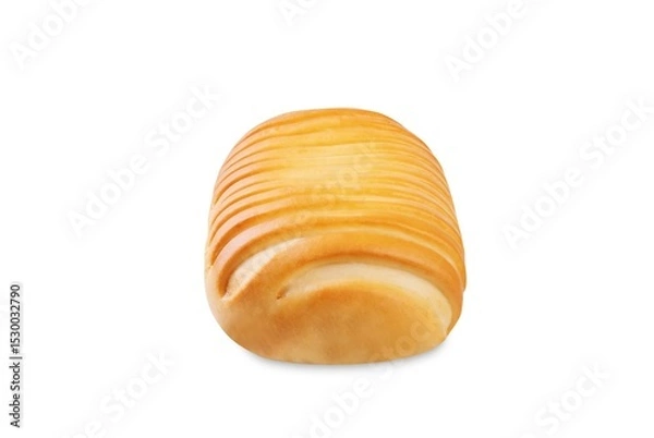 Obraz Bun in the form of stick with filling on a white isolated background