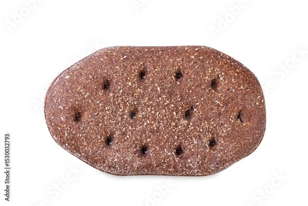 Obraz Rye bread on a white isolated background