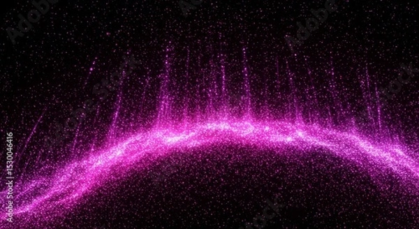 Fototapeta Abstract Pink Glitter Sparkle Background with Gradient Light Shines