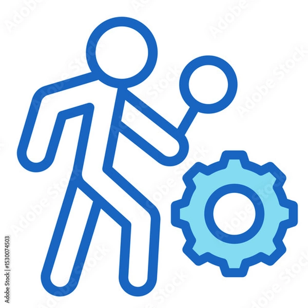 Fototapeta Gemba Walk  Icon Element For Design	