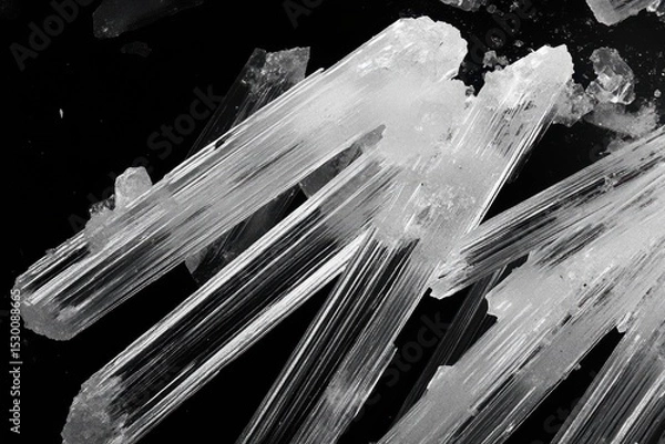 Obraz Crocidolite Asbestos Microscopy: Silicate Mineral Analysis in Laboratory