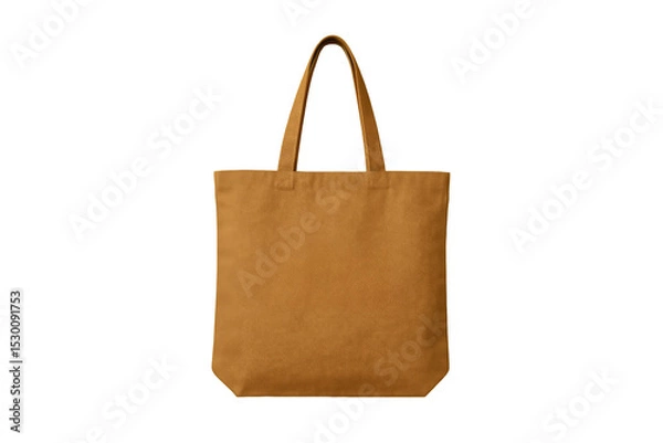 Fototapeta Tote Bag Isolated on White Backdrop for Merchandise