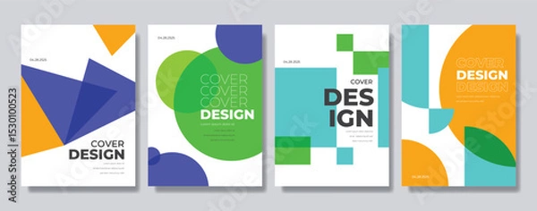 Obraz business flyer abstract cover design