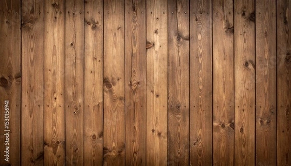 Fototapeta Wooden plank background with vertical boards.