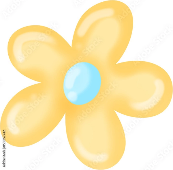 Obraz cute yellow flower 