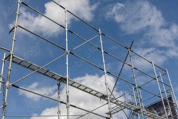 Fototapeta 住宅建設素材　足場