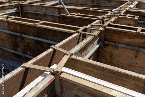 Obraz 住宅建設　型枠工事