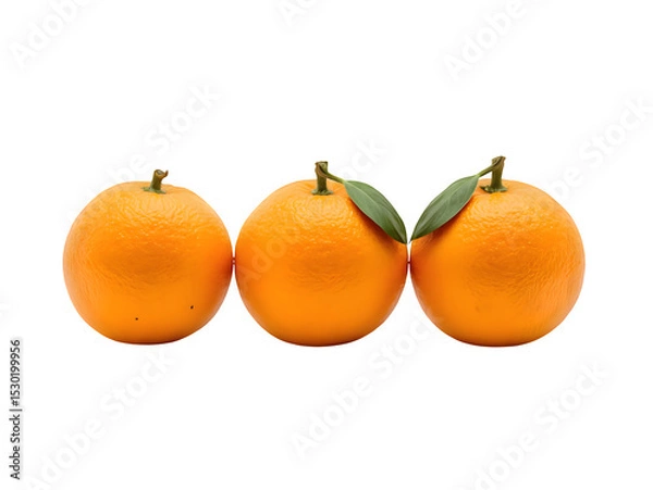 Fototapeta Orange isolated isolated on transparent background.