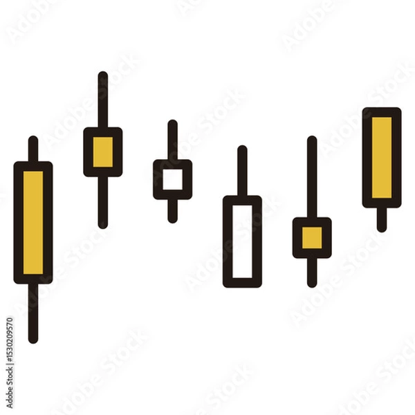 Obraz ローソク足のイラスト