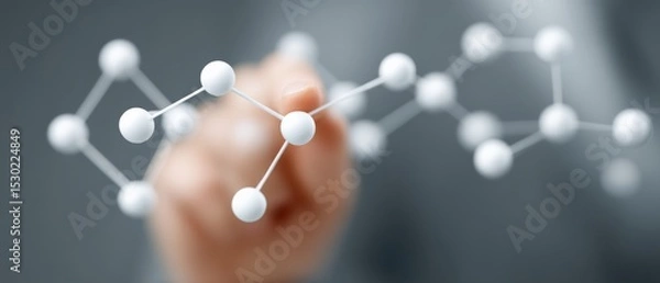 Obraz Molecular interaction experiment laboratory scientific research controlled environment close-up innovation in science