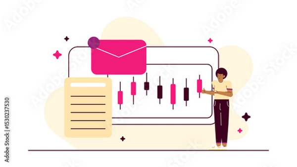 Obraz Person pointing at a chart, suitable for business presentations, financial reports, data analysis, market research, strategic planning, and educational materials.