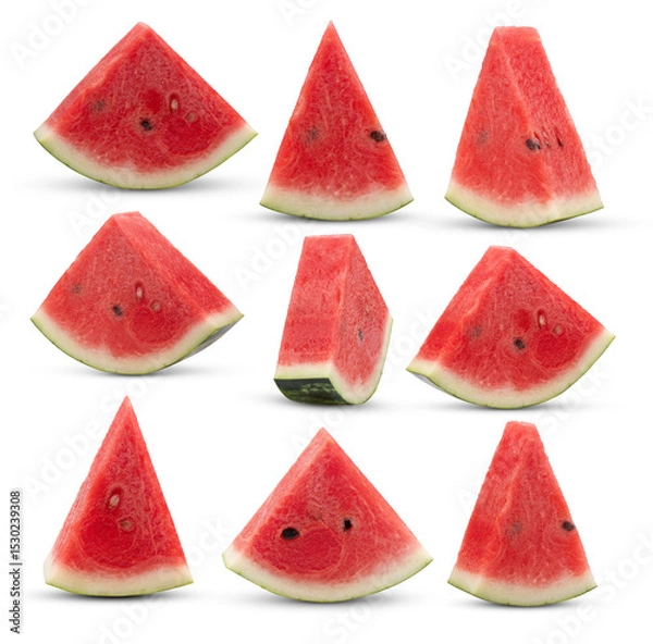 Fototapeta slice watermelon isolated on transparent png