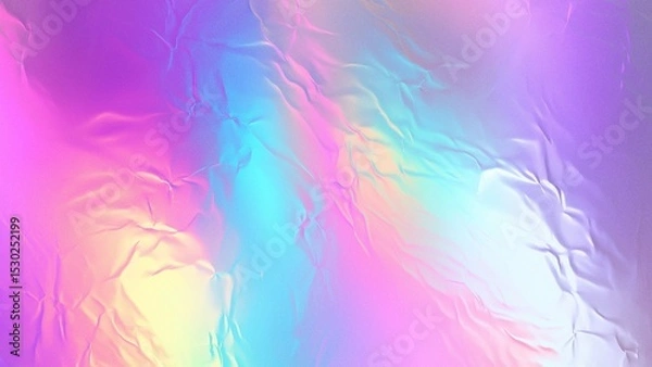 Fototapeta Colorful holographic abstract background with paper texture